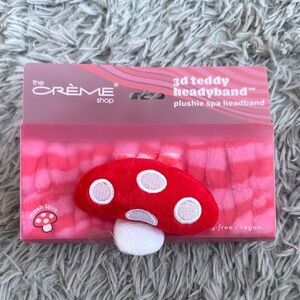 The Crème Shop Red Mushroom Plushie Headband